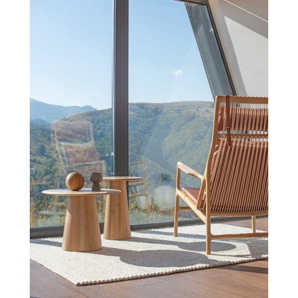 Tavolo rotondo in rovere ø 40 cm Mushroom - Gazzda-image-1