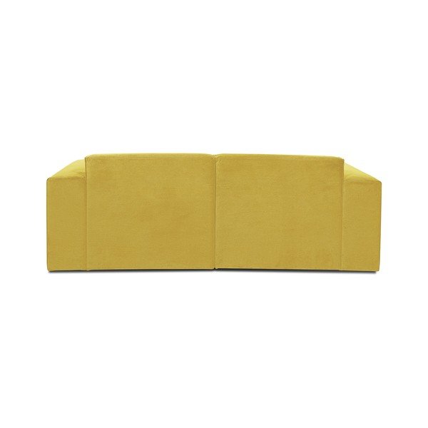 Divano in velluto a coste giallo 202 cm Sting - Scandic-image-3