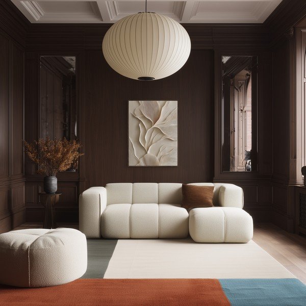 Dipinto stampato con cornice inclusa 60x80 cm Gentle Curves – Styler-image-4