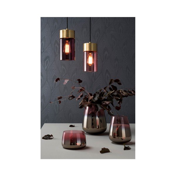 Vaso in vetro rosa oliato, altezza 10 cm - PT LIVING-image-2