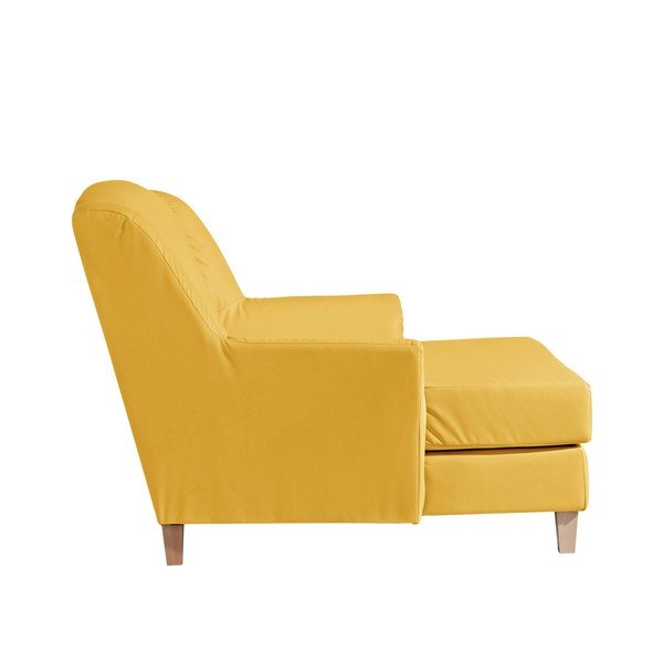 Sedia lounge in pelle Judith gialla - Max Winzer-image-3
