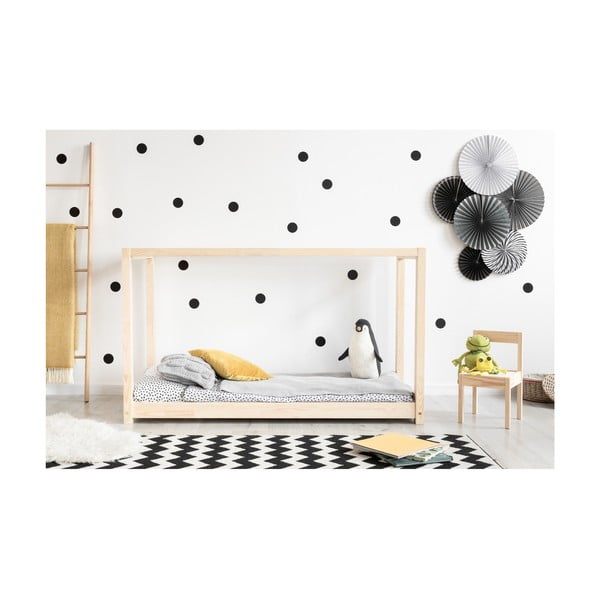 Letto da casa in legno di pino, 90 x 140 cm Mila KM - Adeko-image-1