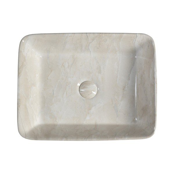Lavabo beige in ceramica 47,5x37,5 cm Dalma – Sapho-image-3