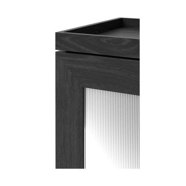 Mobile da bagno in rovere nero Mezza - Wireworks-image-1