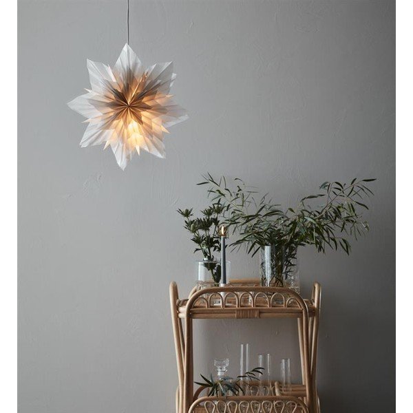 Decorazione luminosa natalizia grigia da appendere, altezza 45 cm Neela - Markslöjd-image-1