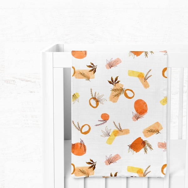 Coperta per bambini bianca in mussola 75x100 cm Rhapsody – Mijolnir-image-3