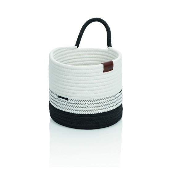 Cestino bianco e nero, ø 20 cm Hedda - Kela