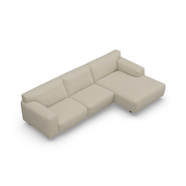 Divano angolare variabile beige Vesta - Furninova-image-3