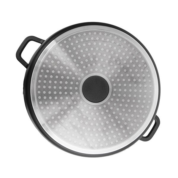 Pentola in alluminio con coperchio in vetro , ø 32 cm Grande - Orion-image-4