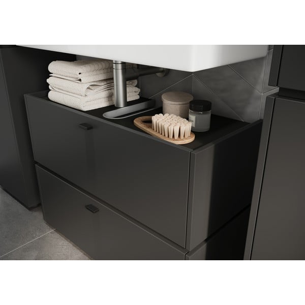 Mobile sotto lavabo antracite 80x59 cm Modesto - Germania-image-1