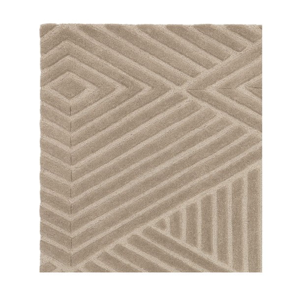 Tappeto in lana marrone chiaro 120x170 cm Hague - Asiatic Carpets-image-4