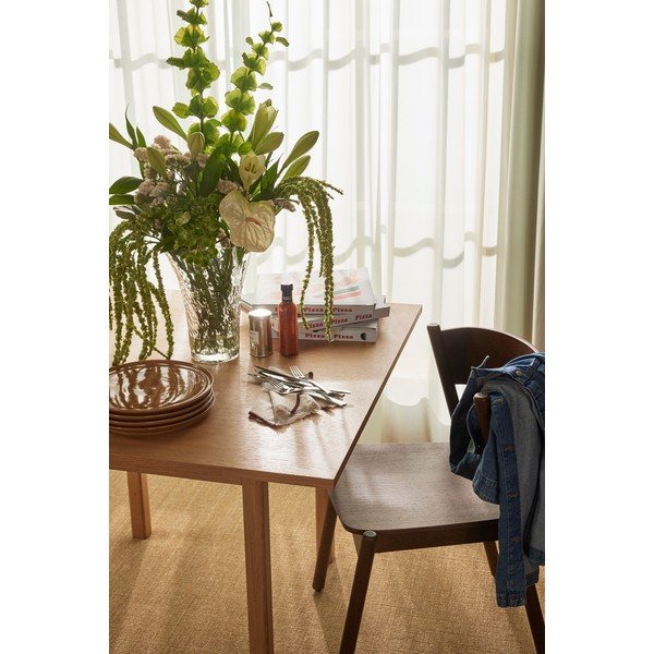 Tavolo da pranzo con effetto rovere 110x110 cm Geo – Hübsch-image-3