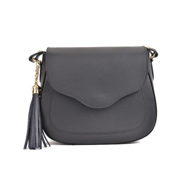 Černá kožená kabelka Mangotti Bags Sicilia
