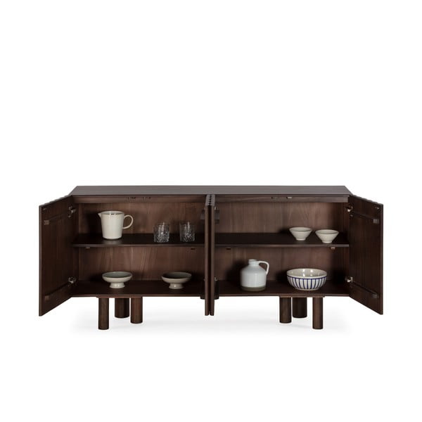 Cassettiera marrone in mango massiccio 160x80x40 cm Tamira – MOME-image-2