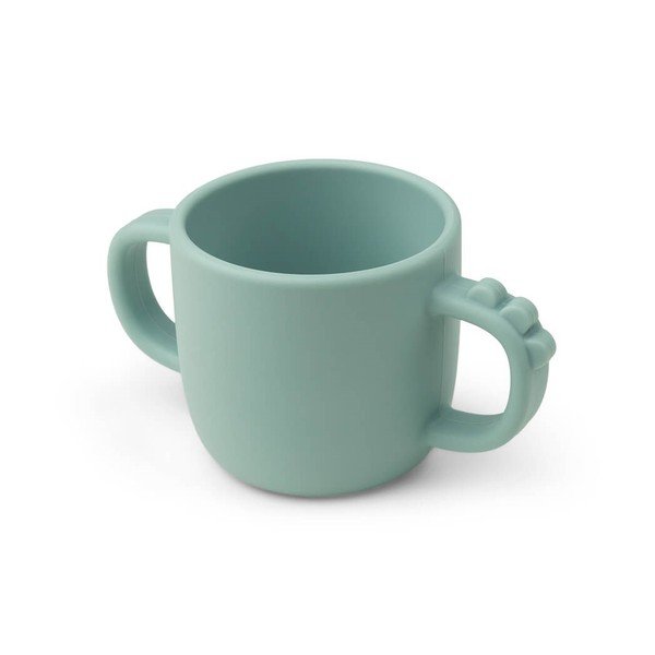Tazza per bambini in silicone blu da 0,17 l Croco - Done by Deer-image-3
