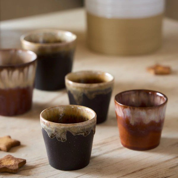 Tazzina per espresso marrone scuro in gres 70 ml Poterie – Casafina-image-2