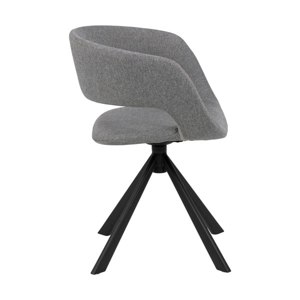 Sedia da pranzo girevole grigia Grace - Actona-image-3