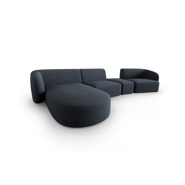 Divano angolare blu scuro, angolo sinistro Shane - Micadoni Home-image-1