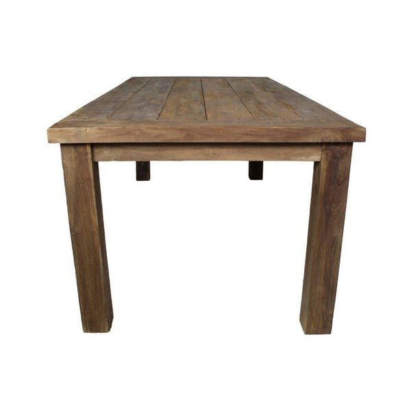 Tavolo da pranzo in teak non trattato Napoli, 200 x 100 cm - HSM collection-image-3