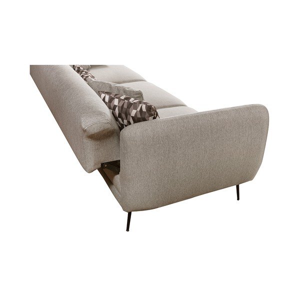 Divano allungabile beige Mallorca - Pandia Home-image-4