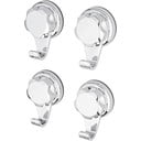 Ganci metallici autoportanti in argento in set di 4 pezzi Bestlock Bath - Compactor