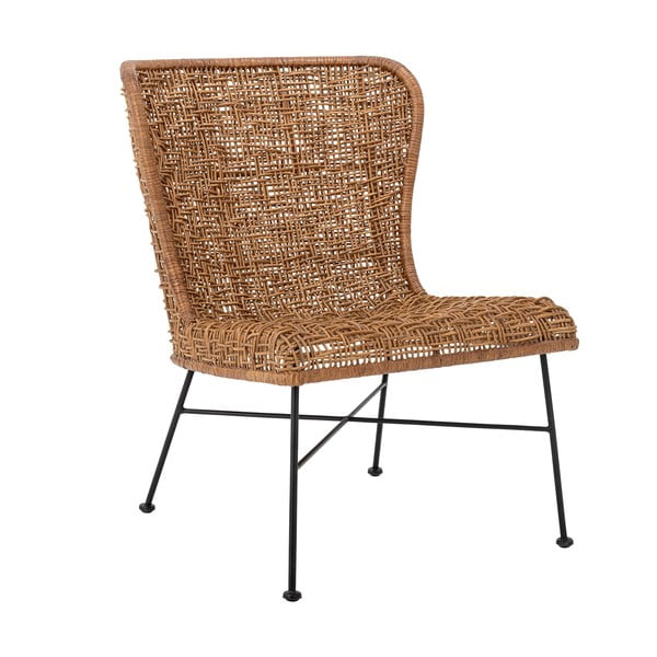 Poltrona con intreccio in colore naturale Somme - Bloomingville