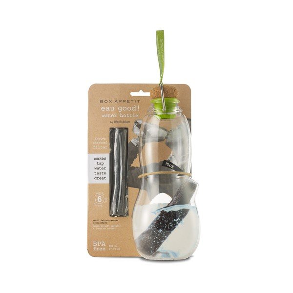 Bottiglia filtrante verde Black + Blum con carbone attivo, 800 ml Eau Good - Black + Blum-image-1
