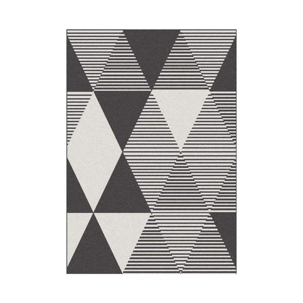 Tappeto bianco e grigio Norvegia, 140 x 200 cm - Universal