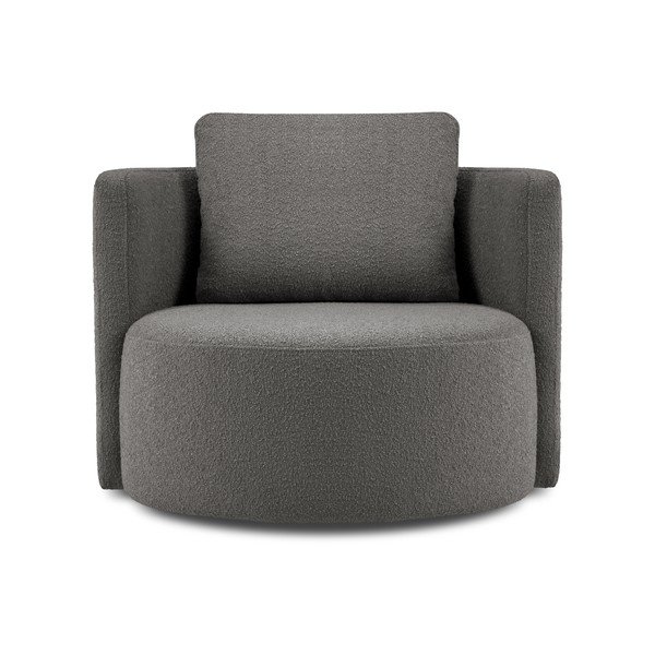 Poltrona girevole grigio scuro Nael - Interieurs 86-image-2