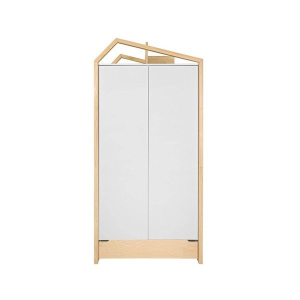 Armadio per bambini bianco in pino 100x210 cm Tatam - BELLAMY