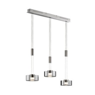 Lampadario con intensità regolabile argentato in metallo Lavin – Fischer & Honsel