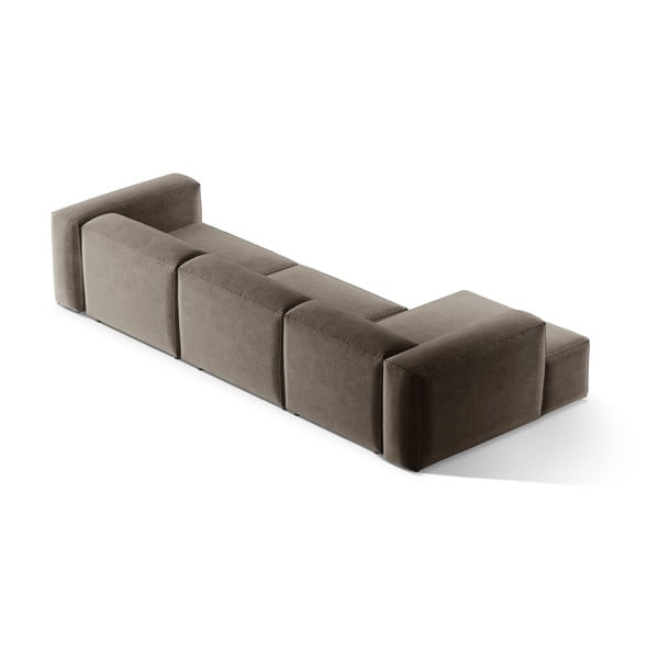 Divano angolare marrone (con penisola a sinistra/con chaise lounge) Bergamo – Cosmopolitan Design-image-4