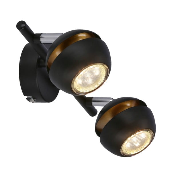 Lampada da soffitto con paralume in metallo nero-oro 8x32 cm Boni - Candellux Lighting