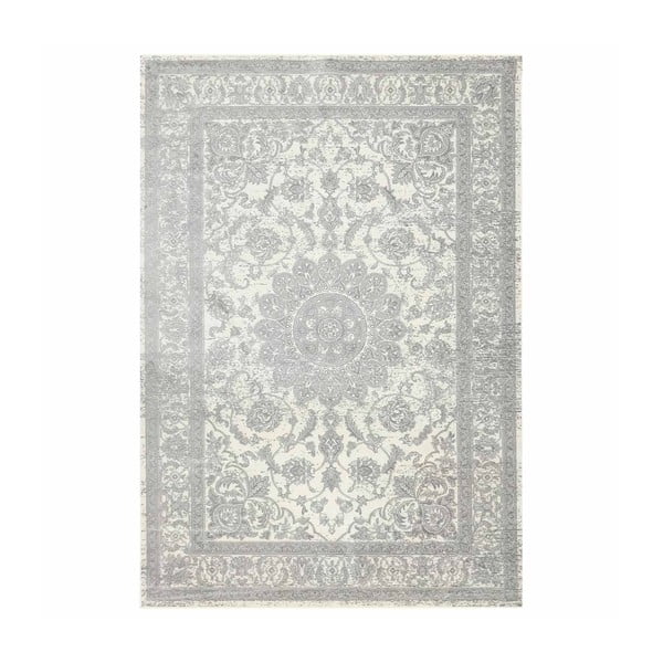 Tappeto in grigio chiaro in misto cotone 68x110 cm Persan – douceur d'intérieur