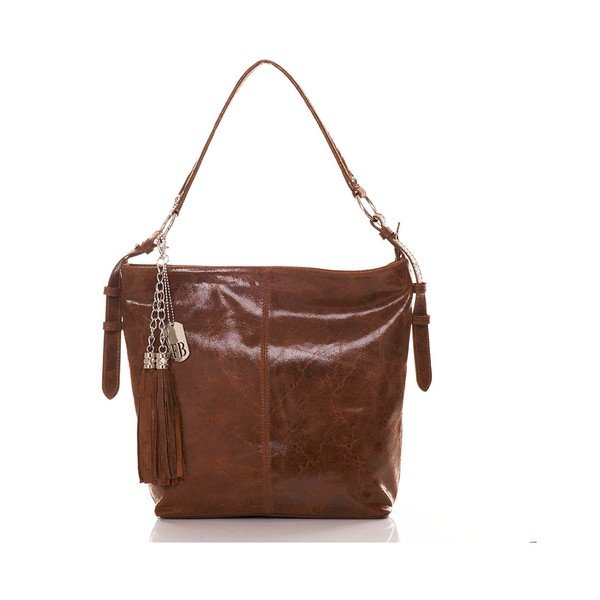 Kožená kabelka Hobo Brown