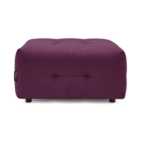 Pouf viola scuro Kleber - Bobochic Paris