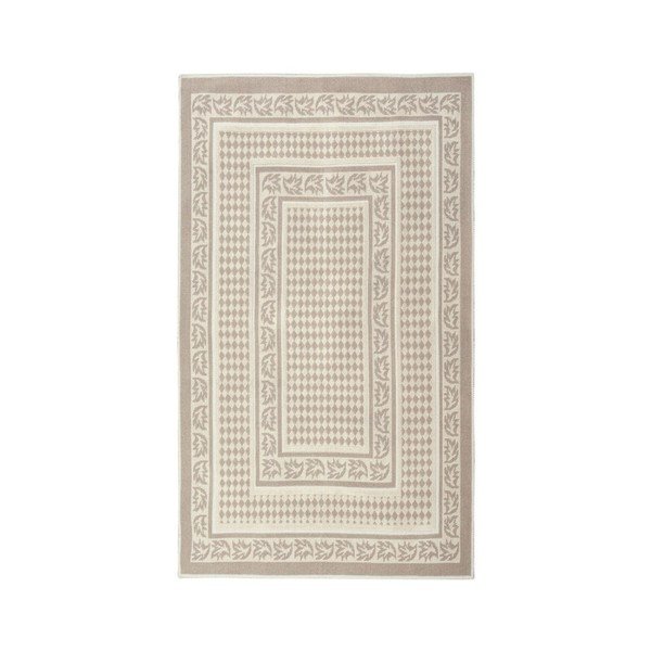 Tappeto in cotone crema Regi, 100 x 200 cm - Floorist