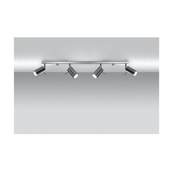 Lampada da soffitto in argento 4L Etna - Sollux-image-2