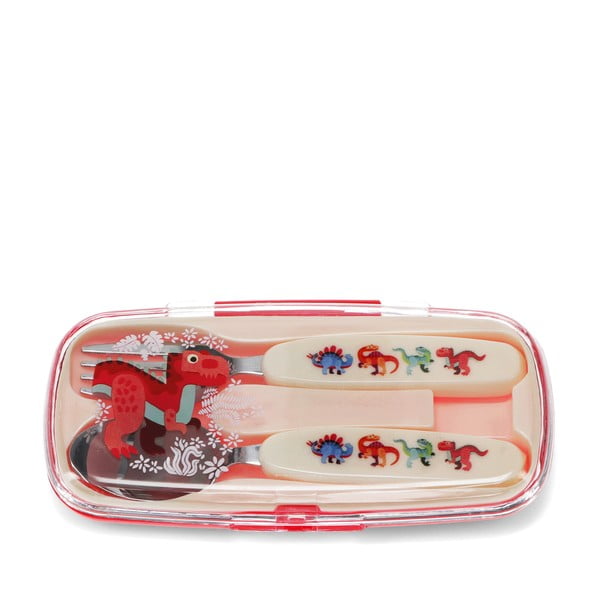 Posate per bambini in acciaio inox 2 pz Baby Dinos – Rex London-image-3