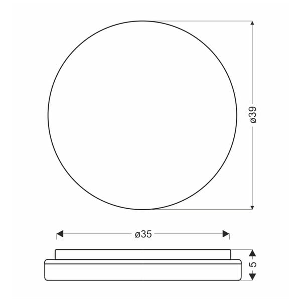 Apparecchio da soffitto a LED in colore naturale ø 39 cm Gandava - Candellux Lighting-image-2