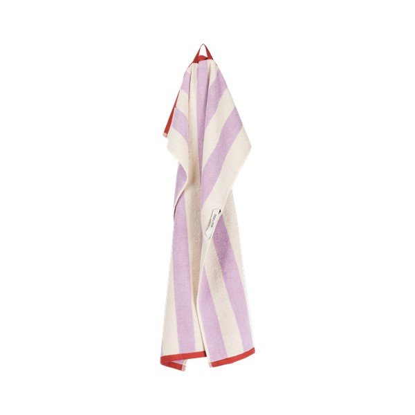 Asciugamano tipo terry lavanda/color crema in cotone 50x80 cm Gobo – noo.ma-image-3