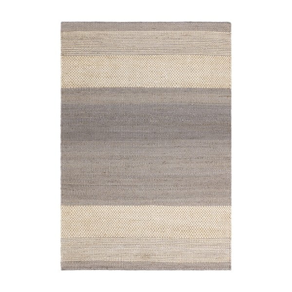 Tappeto grigio/color crema in iuta reversibile/tessuto a mano 200x300 cm Cedar – Asiatic Carpets