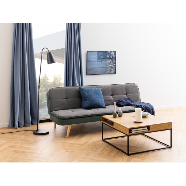 Tavolino da salotto colore naturale scuro con piano effetto rovere 80x80 cm Willford – Actona-image-2