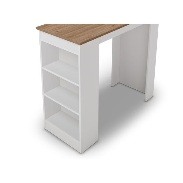 Tavolo da bar con piano in rovere 52x120 cm Peru - Marckeric-image-2