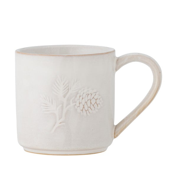 Tazza in crema con motivo natalizio in gres 300 ml Winter - Bloomingville