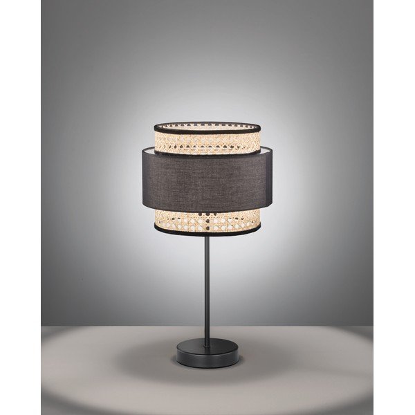 Lampada da tavolo nera e beige Tape - Fischer & Honsel-image-1