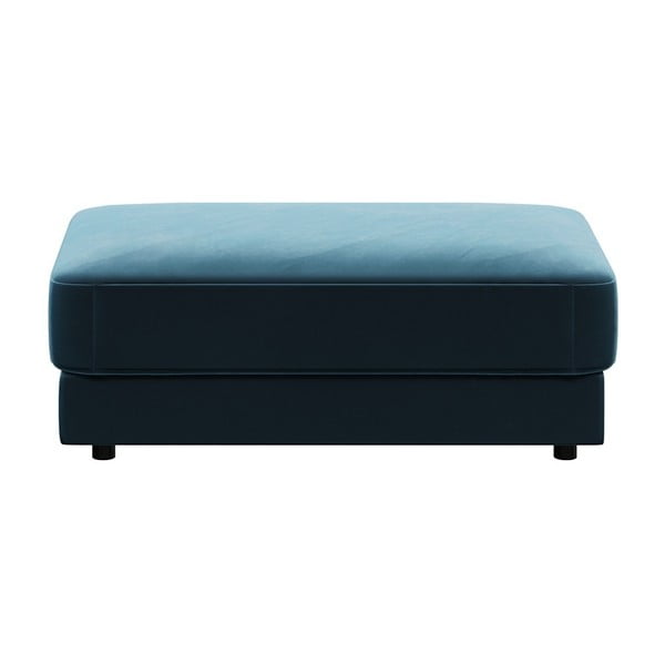 Pouf in velluto blu scuro Devichy , 112 x 60 cm Laure - devichy