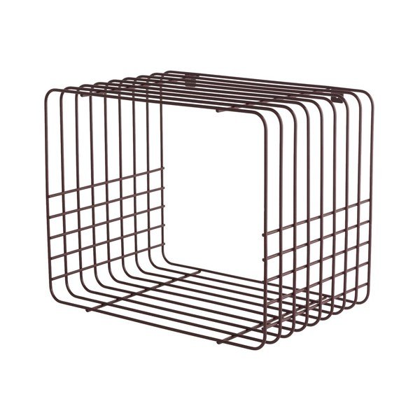 Mensola burgundy in metallo con ripiani multipli 38 cm Wire – Mette Ditmer Denmark