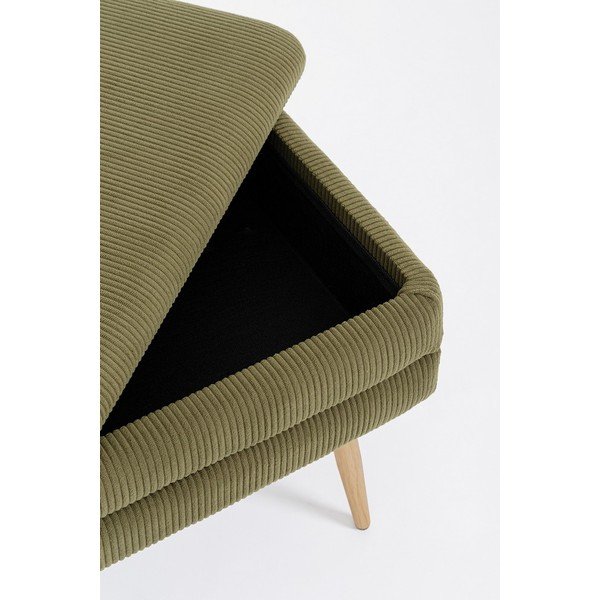 Panchina verde in imbottito Olga – Bizzotto-image-1