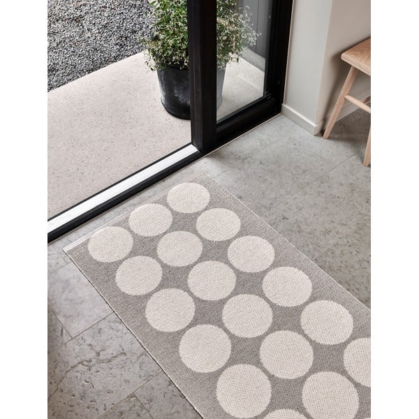 Passatoia da interno/esterno beige/color crema 70x160 cm Hugo Linen Vanilla – Pappelina-image-4